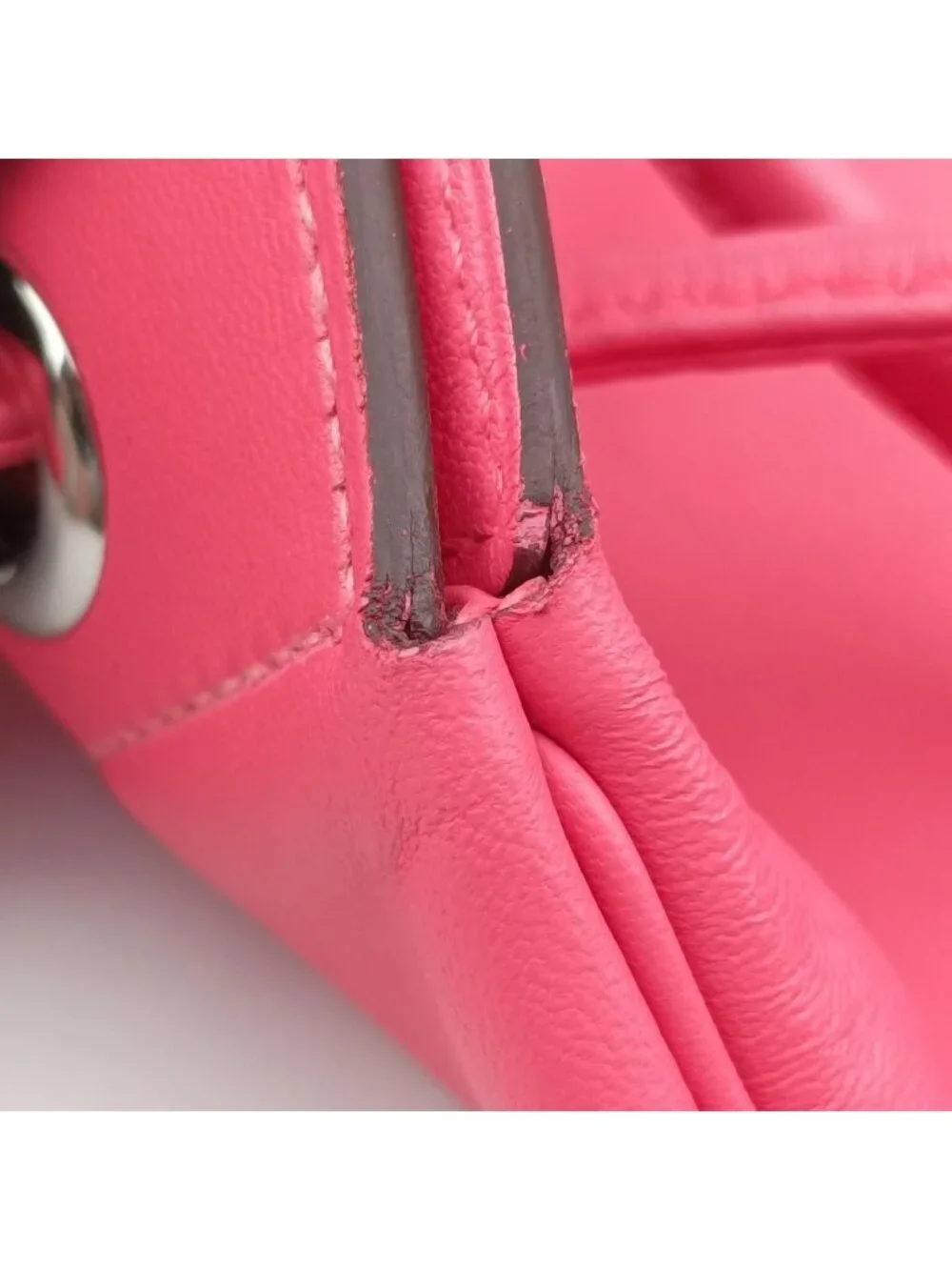 Hermes Sac Aline Mini Pink Leather C AM 006 UH Shoulder